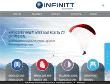 Tablet Screenshot of infinitteurope.com